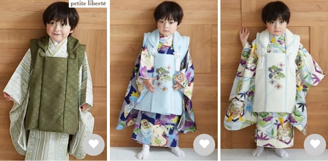 夢館の七五三の3歳男の子用着物レンタル